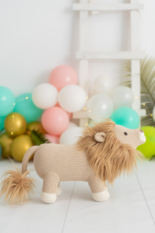 Crochetts Plüsch-Löwe | 100% Baumwolle