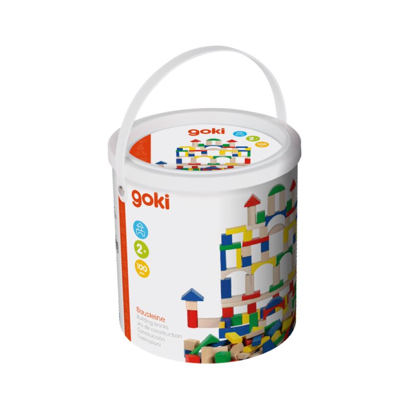 Goki 58669 - Bausteine in Tonne