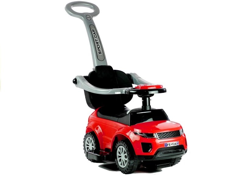 LEAN CARS Rutschauto mit Schiebestange 614W Rot Sport Car Auto