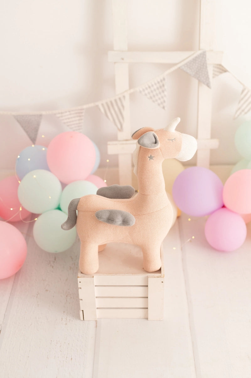 Crochetts Plüsch-Einhorn | 100% Baumwolle