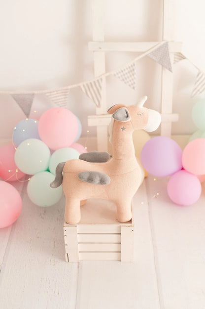 Crochetts Plüsch-Einhorn | 100% Baumwolle