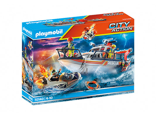 Playmobil City Action - Seenot Löscheinsatz mit Rettungskreuzer (70140)