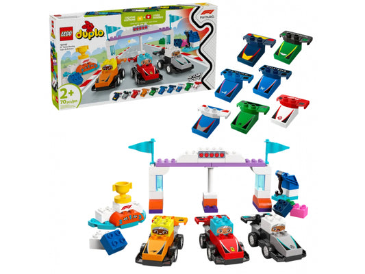 LEGO duplo - F1 Team Rennautos mit Rennfahrern (10445)