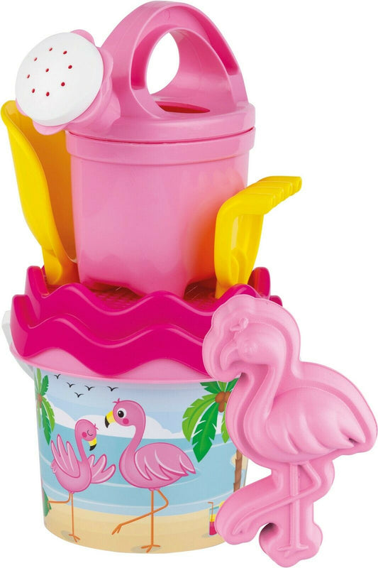 ANDRONI Flamingo Baby-Eimergarnitur 6 Teile Sandspielzeug