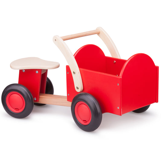 New Classic Toys Rutscher aus Holz für Kinder mit rotem Kasten Holzspielzeug