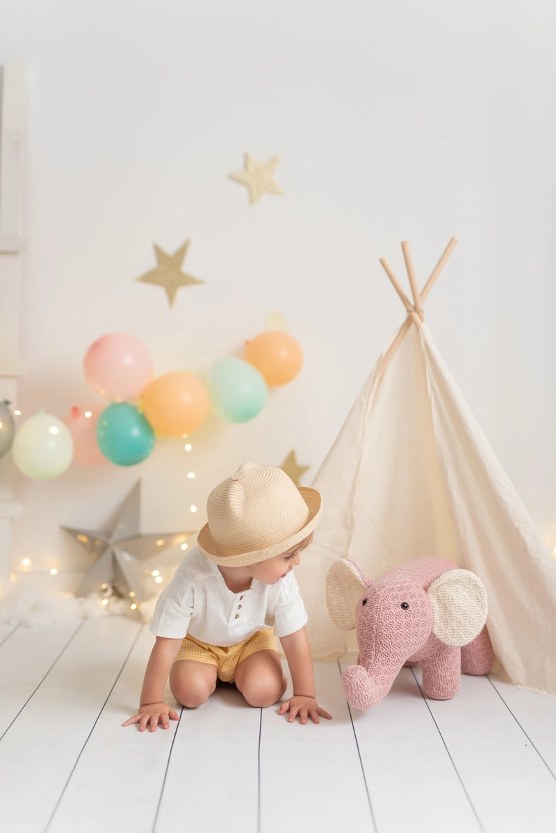 Crochetts Plüsch-Elefant (pink) | 100% Baumwolle