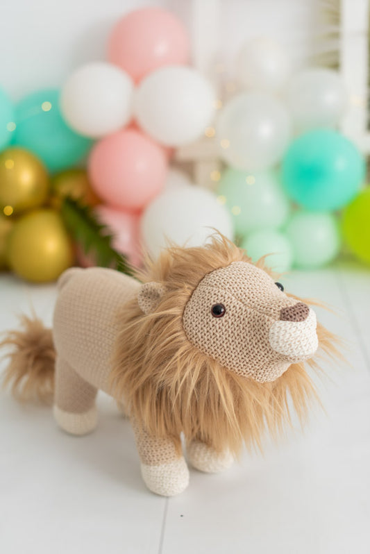 Crochetts Plüsch-Löwe | 100% Baumwolle