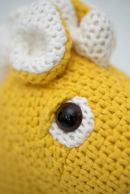 Crochetts Plüsch-Pferd in gelb | 100% Baumwolle
