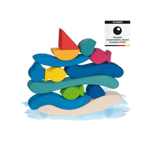 goki evolution 58361 - Stapelspiel Wasserwelt