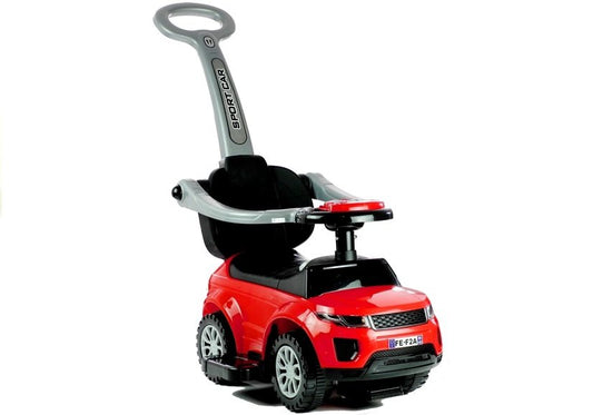 LEAN CARS Rutschauto mit Schiebestange 614W Rot Sport Car Auto