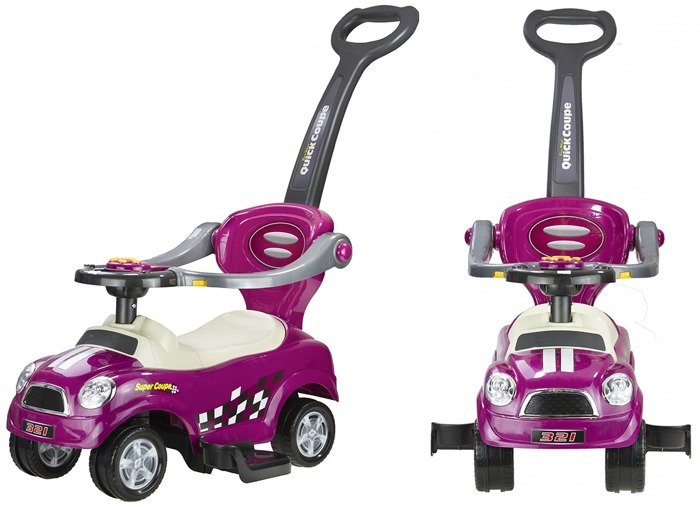 LEAN CARS Rutschwagen Rutschauto Quick Coupe VIOLETT Rutschauto für Kinder Auto