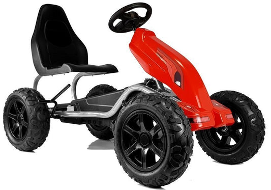 LEAN CARS Gokart B012 Aufblasbare Reifen Rot