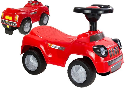 LEAN CARS Rutschauto für Kinder Rot fröhliche Klänge Spielzeug für Kinder ab 18 Monaten