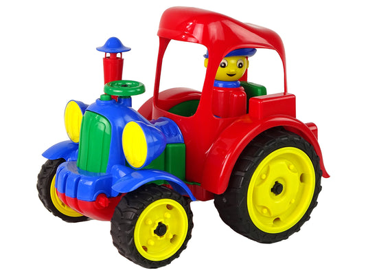 HEMAR Großer Traktor Traktor Bauernhof Fahrzeug Figur Gummiräder
