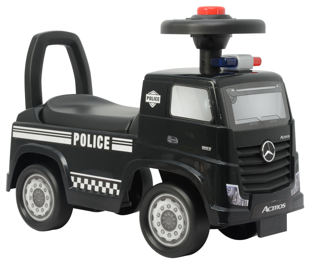 LEAN CARS Mercedes Actros Police 3316A Aufsitzfahrzeug, Schwarz
