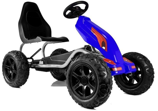 LEAN CARS Pedal Gokart B012 Aufblasbare Räder Blau
