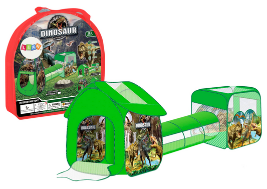 LEAN Toys Kinderspielplatz 3in1 Zelthaus Pool Dinosaurier