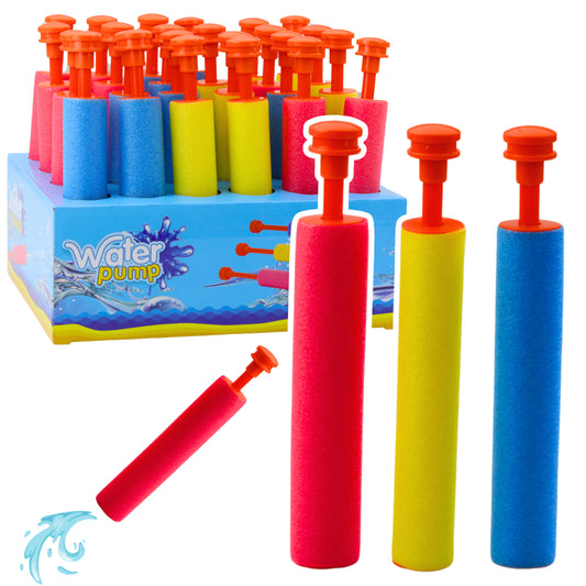 LEAN TOYS Kleine Schaumstoffwaffe Wasserpistole Schlagstock Spritze 20,5cm