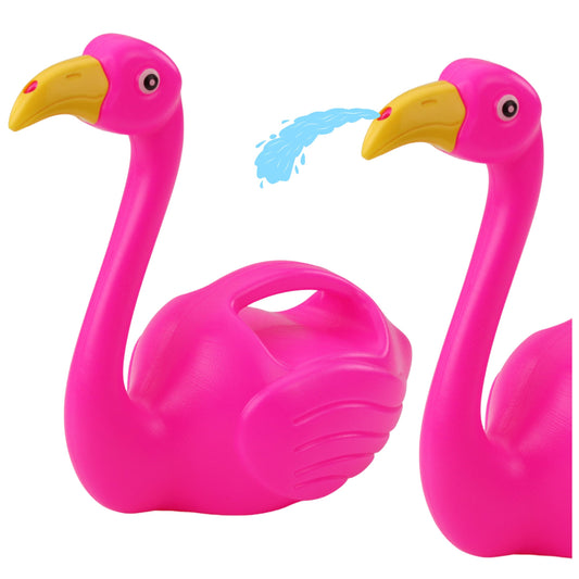 LEAN Kleine Plastikgießkanne für Kinder Flamingo Pink