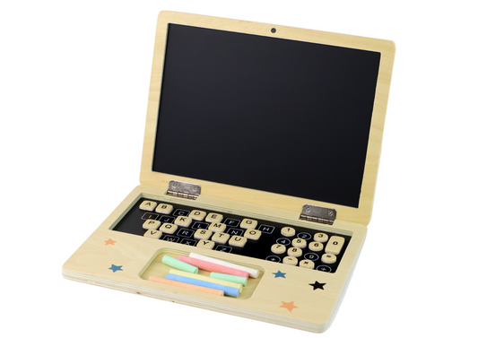 LEAN Toys Holztafel-Laptop-Kreide