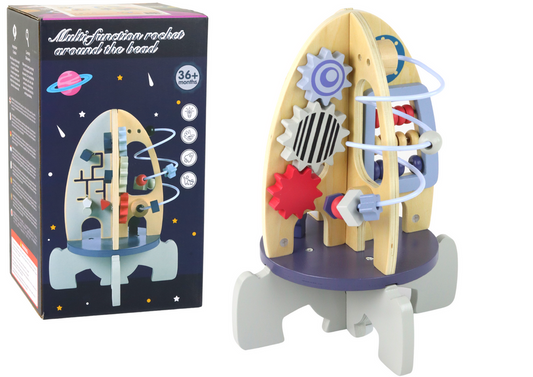LEAN Toys Holzschläger, Lernperlen, Zahnräder